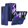 thumbnail image 1 of for Samsung Galaxy Z Fold 2 2020 Heavy Duty Case, Tempered Glass Screen Protector Hinge Protction Hidden Magnetic Kickstand All-inclusive Case for Galaxy Z Fold 2 7.6 inch,Purple, 1 of 7