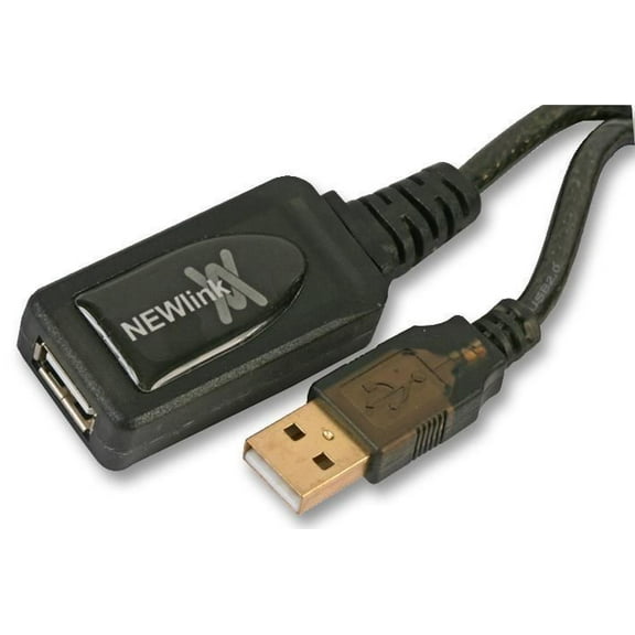 NEWLINK - USB 2.0 Active Repeater Lead, 10m Black