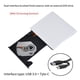 thumbnail image 5 of Carcasa para Unidad Externa de DVD/CD-ROM/RW USB 3.0, 5 Gbps, Alta Velocidad, 12,7 mm, para Ordenador Portátil o de Escritorio, Color ., 5 of 5