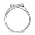 thumbnail image 2 of Auriga 925 Sterling Silver Black and White Round Cut 0.45CT Diamond Ring Size 6 for Women, 2 of 6