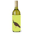 thumbnail image 1 of "Treasures Indian Peahen Peafowl Green Decorative Bottle Hugger, 750 ml, Multicolor" Caroline's Treasures BB7753LITERK, 1 of 1