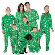 Footed Pajamas - Family Matching Green Christmas One Pieces for Boys, Girls, Men, Women and Pets - Pet - XXLarge (Fits Up to 120 lbs)