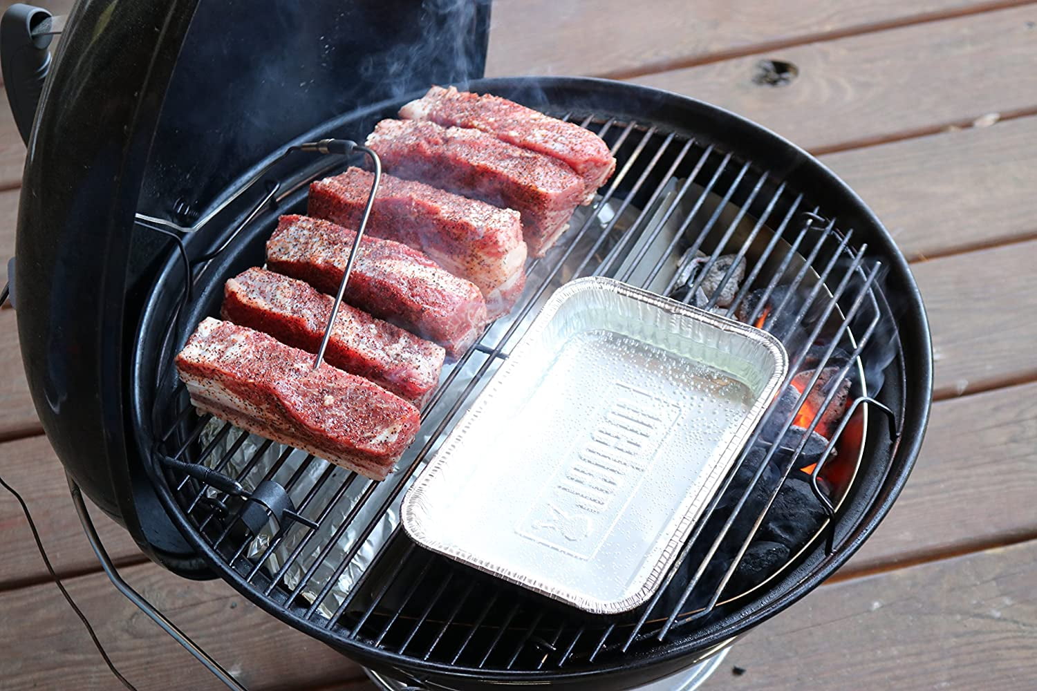 SnS Grills Slow 'N Sear® 18" — Stainless Steel Charcoal Basket Insert for Weber 18-Inch Kettle Grill, Smokey Joe, Jumbo Joe & Weber Summit, Two-Zone Smoking