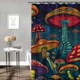 thumbnail image 2 of BCIIG Psychedelic Art Shower Curtain Set 100% Polyester with Hooks 69"x72, 2 of 7