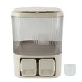 thumbnail image 2 of Rice Bucket, Plastic Rice Bucket Airtight Rice Container Flour Container Rice Plastic Storage Bin Rice Storage Container Large Capacity Rice Storage For Home Use, 2 of 8