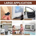 thumbnail image 5 of Door Seal, Window Seal Insulation, Anti-Cold Front Door Seal, 3 Rolls x 15 mm(W) x 5 mm(H) x 15 m(L), Black and White (Each 5 m), 5 of 5