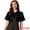 Black, variant on Flared Sleeve Crop Shrug Bolero Glitter Jackets XL Silver
