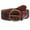 Tan, variant on Women's 2" (50mm) Braided Woven Leather Belt with Horseshoe Buckle