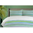thumbnail image 4 of Ambesonne Blue Duvet Cover Set, Watercolor Stripes Art, 2-Calking, Blue Green Violet, 4 of 7