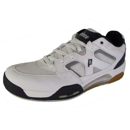 Prince NFS Attack Men's Squash Shoe (White/Navy/Silver, (The Best Squash Shoes)