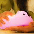 Hippo Night Light, Cute Children's Room Night Light Rechargeable Remote