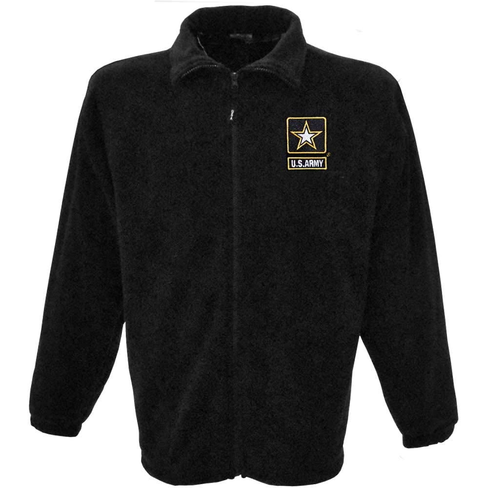 JWM Mens Military Fleece Jacket (Army, Large)