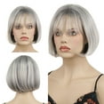 thumbnail image 3 of Lydell Short Wigs for Women, Heat Resistant Synthetic Wigs for Lady, Gray, 1 Count, 3 of 8