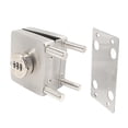 thumbnail image 2 of Cerradura de puerta de vidrio sin marco, cerradura de puerta corrediza de acero inoxidable resistente Puerta Simple Cuadrada, 2 of 9