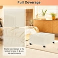 thumbnail image 4 of Funda de Ottomán Cuadrada Estirable de 31" x 31" x 15" de Uxcell, Fundas de Ottomán para Muebles/Sala de Estar/Interior [Beige], 4 of 7