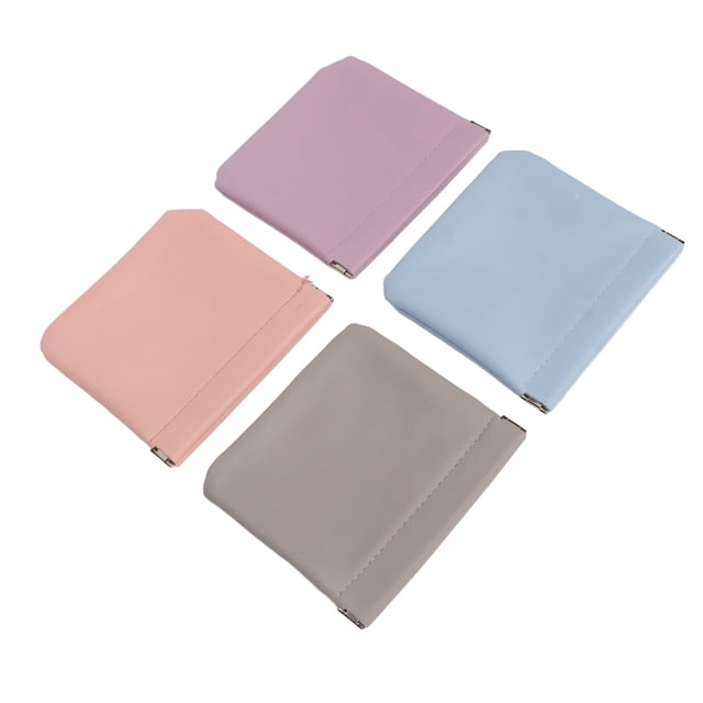 Bolsa de maquillaje pequeña BuyWeek 4 colores Mini lápiz labial organizador de accesorios cosméticos portátil