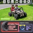 thumbnail image 2 of sopbost 24V Kids Electric Ride-On Toy Car, Ages 3–8, Max Speed 5 MPH, Battery-Powered Premium XXL 2-Seater 24V Ride On UTV with Remote Control, Quicksand, 2 of 6