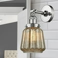 thumbnail image 4 of 203-PC-G146 Innovations Lighting Chatham - 1 Light Wall Sconce In Art Deco Style-12 Inches Tall and 7 Inches Wide-Polished Chrome Finish-Mercury Glass, 4 of 4
