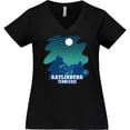 thumbnail image 3 of Inktastic Smoky Mountains Gatlinburg Tennessee with Bear Women's Plus Size V-Neck T-Shirt, 3 of 5
