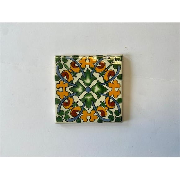 Talavera L122 4X4 4 x 4 in. Mexican Decorative Tiles, L122 - Pack of 4