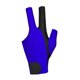 thumbnail image 4 of Guantes de billar de 3 dedos Guantes de billar profesionales para mujeres Entrenamiento deportivo Azul, 4 of 8
