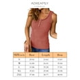 thumbnail image 6 of ADREAMLY Henley Ribbed Tank Tops for Women Button Down Sleeveless Top Summer Casual Basic Shirts, 6 of 6
