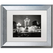 Trademark Fine Art "Bartholdi Park" Canvas Art by Gregory O'Hanlon White Matte, Silver Frame