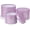 Purple, variant on Gift Box Round Gift Boxes with Lids Plastic Liner Set of 3 Nesting Gift Boxes for Presents Assorted Sizes Flower Boxes for Arrangements Birthday Wedding Bridesmaid Graduation Party Gift Bags