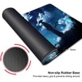 thumbnail image 3 of Japanese Samurai Large Mouse Pad, Night Sky Moon Big Mousepad, Giant Long Non-Slip Rubber Base Gaming Mouse Pads for Full Desk, 3 of 6