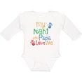 thumbnail image 3 of Inktastic Nani and Papa Love Me Boys or Girls Long Sleeve Baby Bodysuit, 3 of 5