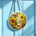 thumbnail image 2 of AZXY Stained Glass Style Sunflower Butterfly Acrylic Puzzle Suncatcher, 7.87in Window Hanging Decor, Indoor Outdoor Home Ornament, Housewarming Birthday Gift for Women, 2 of 6