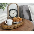 thumbnail image 5 of AuldHome Design Wood Beaded Tray (Stained Wood), Decorative Farmhouse Style Oval Wooden Tray, 5 of 8