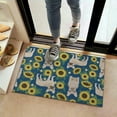 thumbnail image 2 of French Bulldog Sunflowers Floral Door Rugs,Washable Non Slip Door Mats Indoor,Decorative Door Mats,Entry Mat Indoor for Entrance,Bedroom,Kitchen,Bathroom,16"x24", 2 of 6
