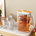 thumbnail image 1 of Plastic Cold Water Bottle 2.6L Cold Water Pitcher with Filter White Refrigerator Side Door Water Kettle Large Capacity Fruit Infuser Pitcher 1 Count by JASKFLY, 1 of 8