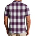 thumbnail image 5 of Uwinwear Men's Polo Shirts Short Sleeve Casual Polo T Shirt Color Block Slim Fit Golf Shirts Big and Tall Summer Tops,Pink,XXXL, 5 of 6