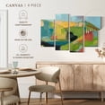 thumbnail image 5 of Elephant Stock Headlands Wall Art - Horizontal Multi Panel Canvas - Living Room Wall Decor - Abstract Multi Panel - Gray And Brown Decor By Jan Weiss - 36" x 22", 5 of 8
