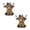 A, variant on 4th of July Highland Cow Yard Decor, Medium Size Patriotic Yak Figurines Set, Red White & Blue Resin Farm Animals for Garden, Porch & Home Independence Day Celebrations