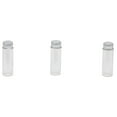 Everything Mary 3 Piece Glass Containers for Bead Storage, Clear, (3