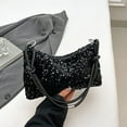 thumbnail image 5 of Stylago Women's Evening Handbag Glitter Sequins Shoulder Purse Tote Ladies Clutch Bags for Wedding Prom Cocktail Party Black, 5 of 6