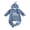 Blue, variant on RUINIXCW Newborn Baby Boy Little Brother Outfit Waffled Knit Romper Letter Embroidered Dot Long Sleeve Infant Spring Fall Winter Clothes Bodysuit Jumpsuit Hat