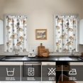 thumbnail image 2 of Vintage Cute Puppy Tier Kitchen Curtains for Bathroom Living Rod Pocket Window Drapes 28"x39" 2 Panels Window Treatment Tiers, 2 of 4