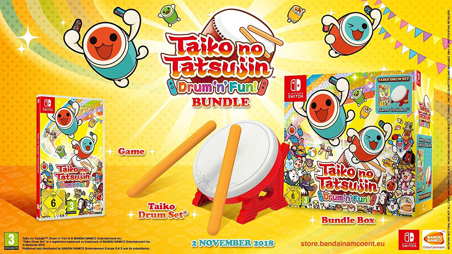 Taiko no Tatsujin: Drum 'n' Fun! Collector's Edition, BANDAI NAMCO, Nintendo Switch
