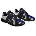 thumbnail image 6 of Faith Over Fear Thin Blue Line Shoes Sneakers for Women Men Black Size 10, 6 of 7