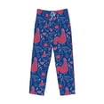 thumbnail image 4 of Xecao Chicken and Rooster Men's Straight Lounge Pajama Pants: The Ultimate in Comfortable Sleepwear, 4 of 9
