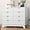 White, variant on Fluted Dresser for Bedroom,3 Drawer Dresser for Closet,Storage Cabinet and Chest of Drawers with Gold Handle,TV Stand,Storage Organizer for Living Room,Hallway,Entryway,Black