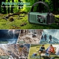 thumbnail image 3 of 10000mAh Emergency Radio Solar Hand Crank, NOAA AM FM Weather Radio with Phone Charger, Portable SOS Alarm, Flashlight & Reading Lamp for Hurricane, 3 of 9
