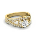 thumbnail image 2 of 1.00ctw Diamond Halo Engagement Ring in 14k  Yellow Gold, 2 of 4