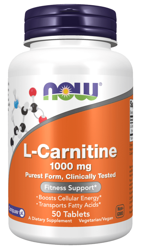 Carnitina Now L-Carnitina 1000 mg 50 Tabletas