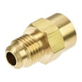 thumbnail image 3 of Uxcell 1/4 SAE Flare Male  to 1/8NPT Female Tubing Adaptor Brass Pipe Fitting, 3 of 5