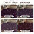 thumbnail image 7 of ODIKA 6'x9' Purple Deep Abstract Botanical Swirl Washable Area Rug Contemporary Motif with Flowing Leaf Non-Slip, Easy Care, for Family Room, Living Mater Bedroom, 7 of 7